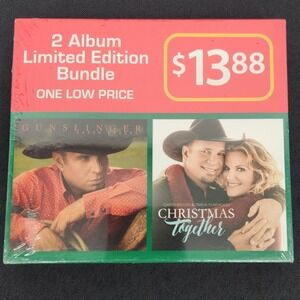 Garth Brooks Trisha Yearwood CD Bundle:Gunslinger&Christmas Together 2 Album Set